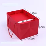 Red Large Rope Handle Gift Bag
