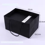 Black Large Rope Handle Gift Bag