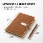 Blue Personalised Notebook and Pen Gift Set - Image 3