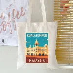 Kuala Lumpur Heritage Printed Canvas Tote